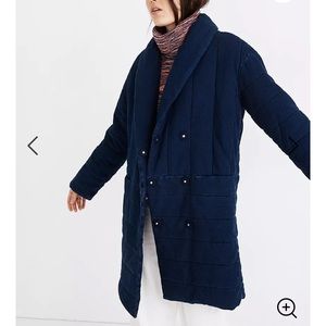 Madewell denim dumont quilted jacket